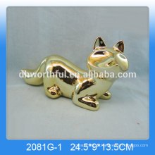 Großhandel Keramik Fuchs Dekor, Gold-Beschichtung Fuchs Figur in hoher Qualität